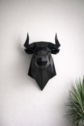 🐂 

Tête de taureau décorative en acier – Modèle noir